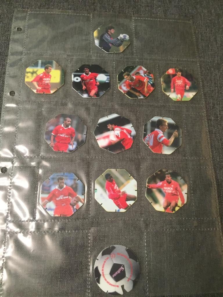 12 topshots K.S.V. Waregem, Verzamelen, Ophalen of Verzenden, Zo goed als nieuw, Spel