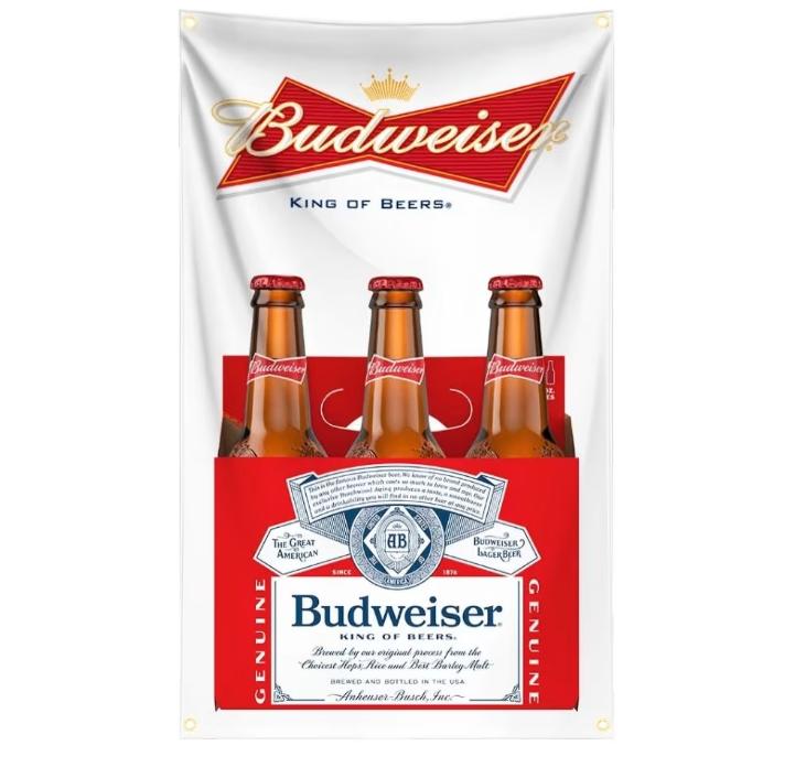Grote vlaggen Budweiser (150x90cm), Ophalen of Verzenden, Nieuw