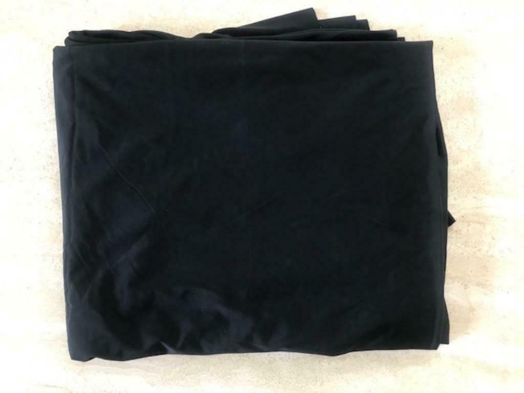 Zwarte elastische stof - 160x100cm (prijs per meter), Enlèvement ou Envoi, Neuf, Noir, Autres matériaux