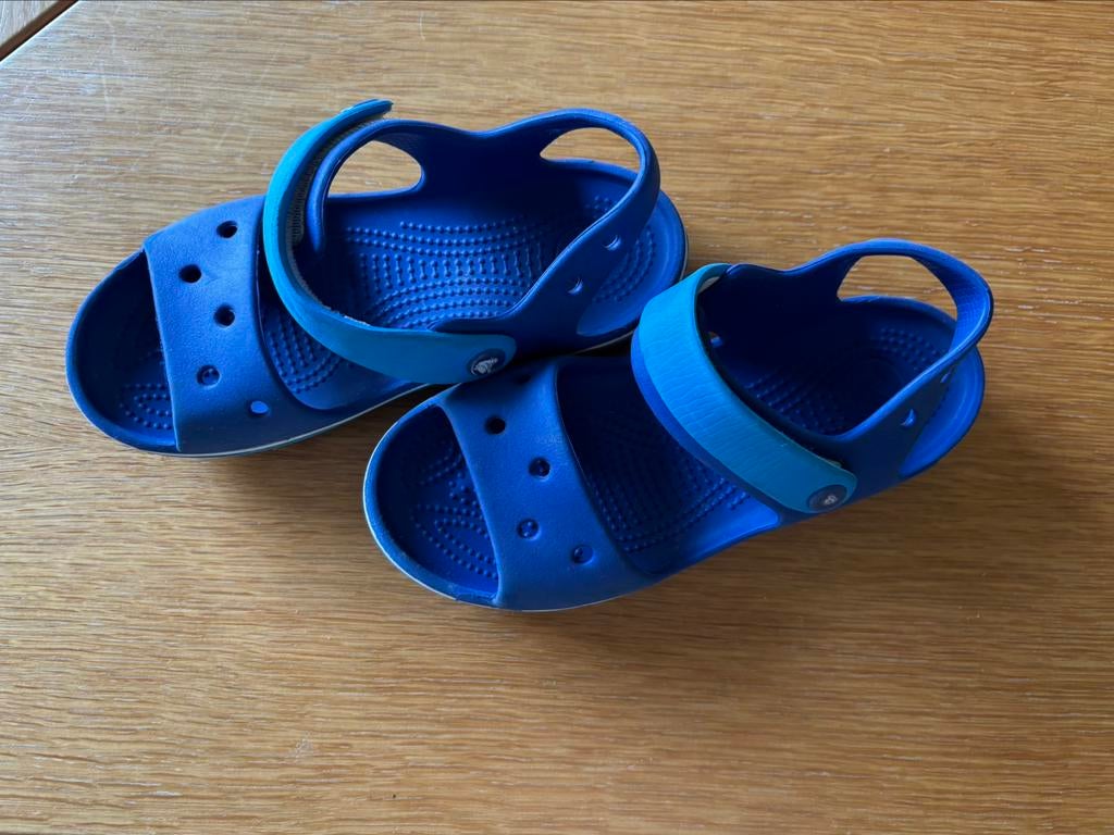 Blauwe Crocs, Gebruikt, Crocs, Verzenden, Jongen of Meisje