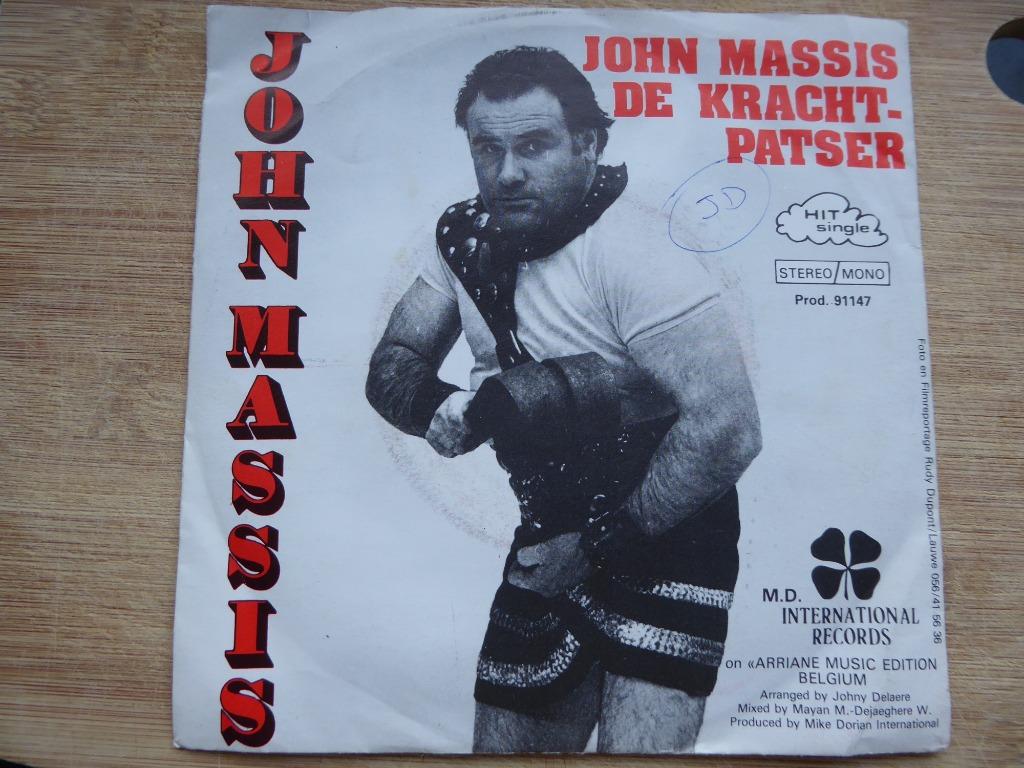 JOHN MASSIS = DE KRACHT PATSER/INSTRUMENTAAL (7" SINGLE), Cd's en Dvd's, 7 inch, Single, Ophalen of Verzenden, Zo goed als nieuw