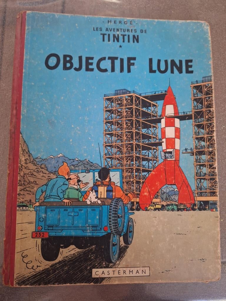 tintin objectif lune, Ophalen of Verzenden, Kuifje, Gebruikt