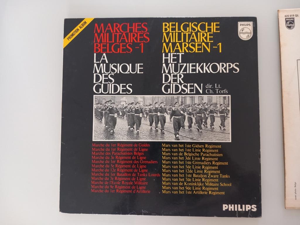 Vinyl LP Belgische militaire marsen muziekkorps leger, Cd's en Dvd's, Ophalen of Verzenden, 12 inch