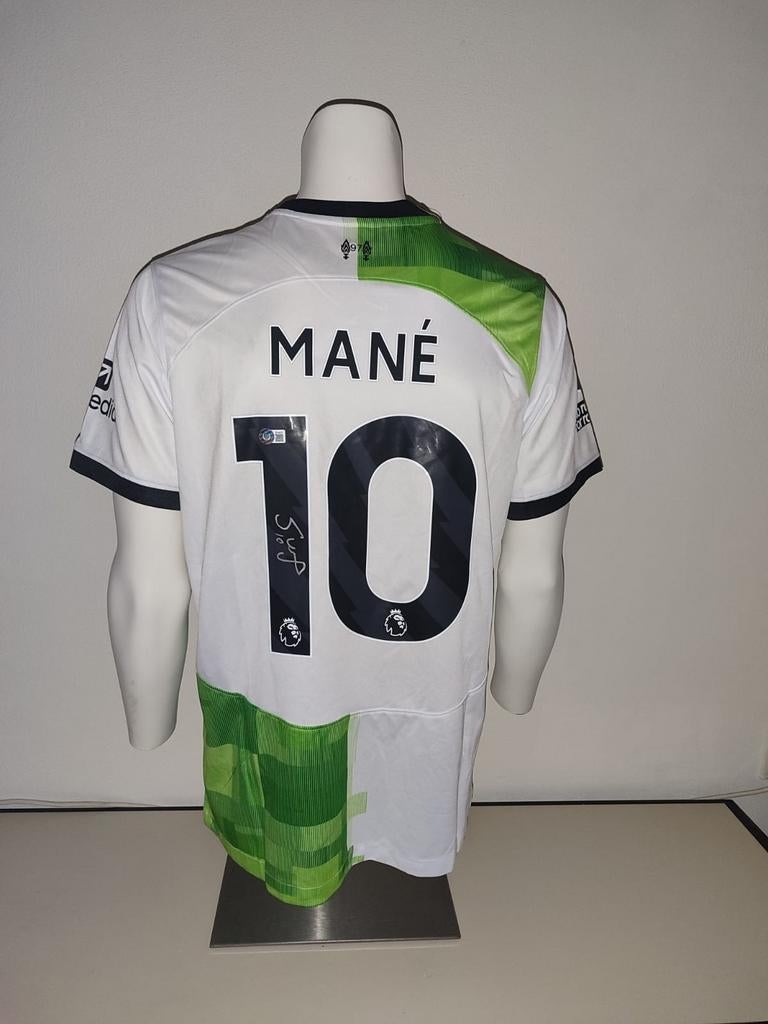 Sadio Mane a signé un maillot de Liverpool avec un manteau B, Enlèvement ou Envoi, Neuf, Maillot
