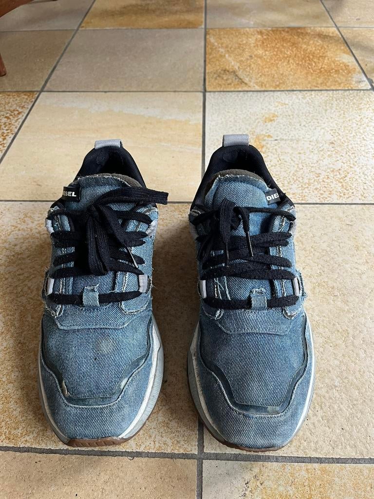 Basket en jeans Diesel, Vêtements | Hommes, Chaussures, Enlèvement ou Envoi, Porté, Bleu