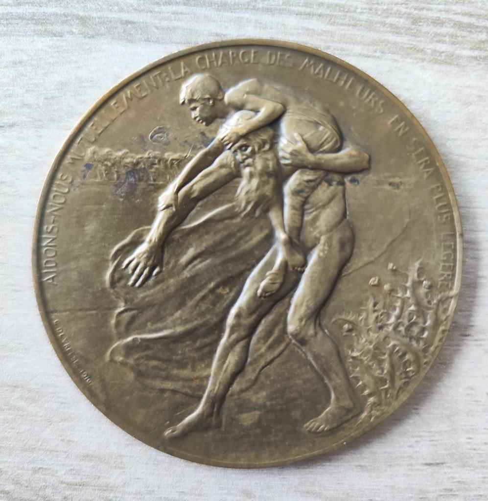 Médaille de la Croix-Rouge de Belgique, Timbres & Monnaies, Enlèvement ou Envoi, Bronze