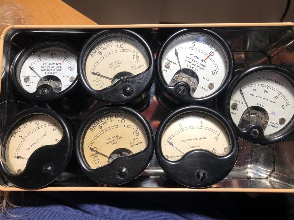 AMPÈREMETER DC2", 200A, MILITAIR, MET SHUNT, ZA0149, 1943-19, Verzenden