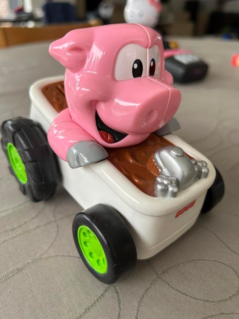 Hotrod met varken Fisher Price, Kinderen en Baby's, Ophalen, Zo goed als nieuw
