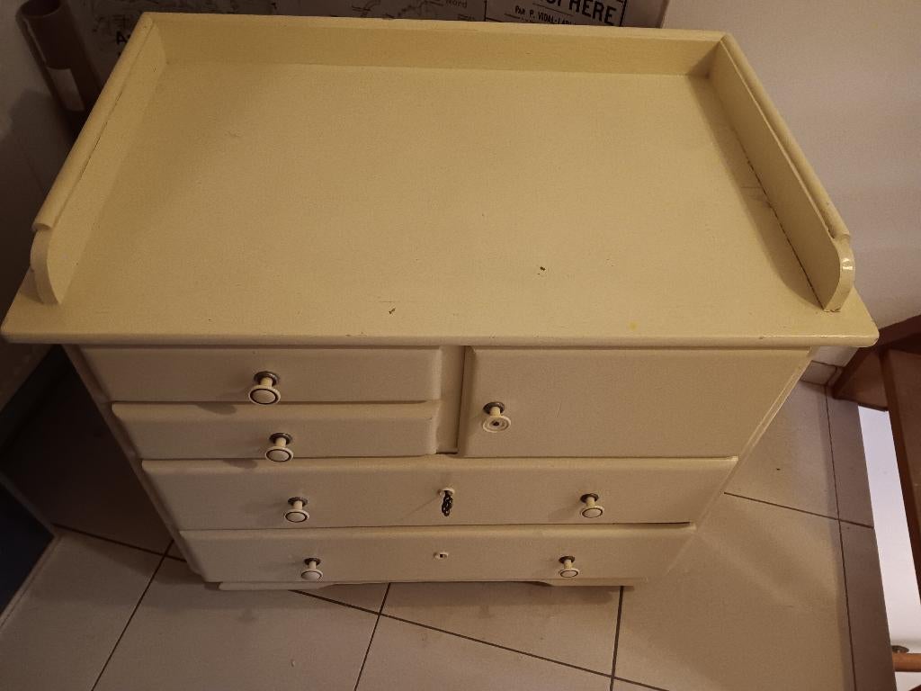 Commode table à langer vintage, 5 tiroirs ou plus, Moins de 100 cm, Vintage, 100 à 150 cm