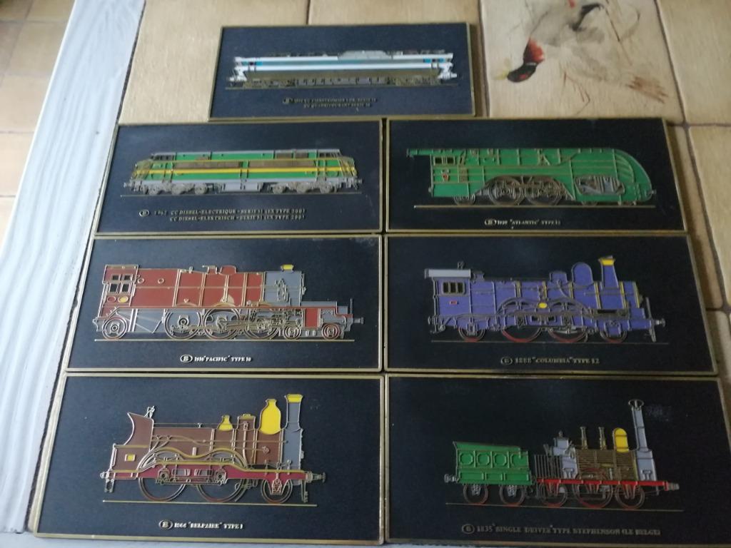 plaque trains SNCB Franck Down ltd Leicester, Enlèvement ou Envoi, Utilisé, Train