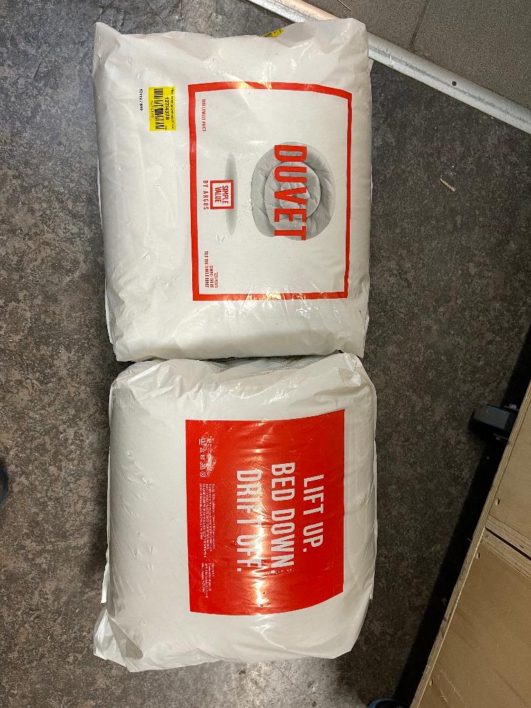 1 persoons dons nieuw in verpakking, Ophalen, Eenpersoons, Wit, Nieuw