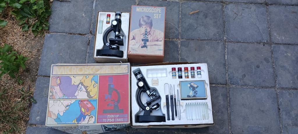 Microscopen microscoop2 stuks samen voor 10 euro nog in doos, Antiek en Kunst, Ophalen of Verzenden
