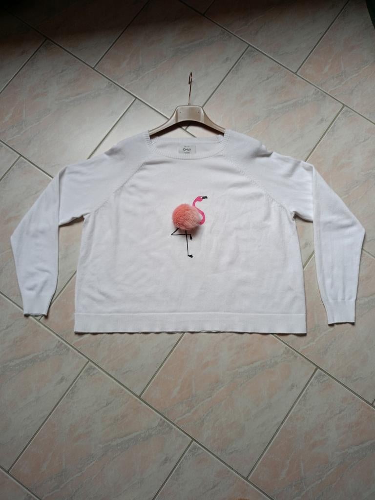 Pull léger, Taille 38/40 (M), Only, Comme neuf, Blanc