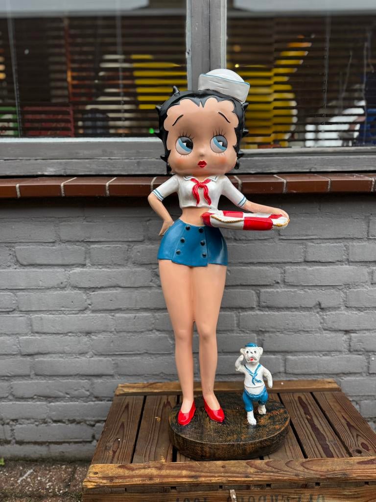 Betty Boop beeld Matroos, Verzamelen, Stripfiguren, Ophalen, Betty Boop, Gebruikt