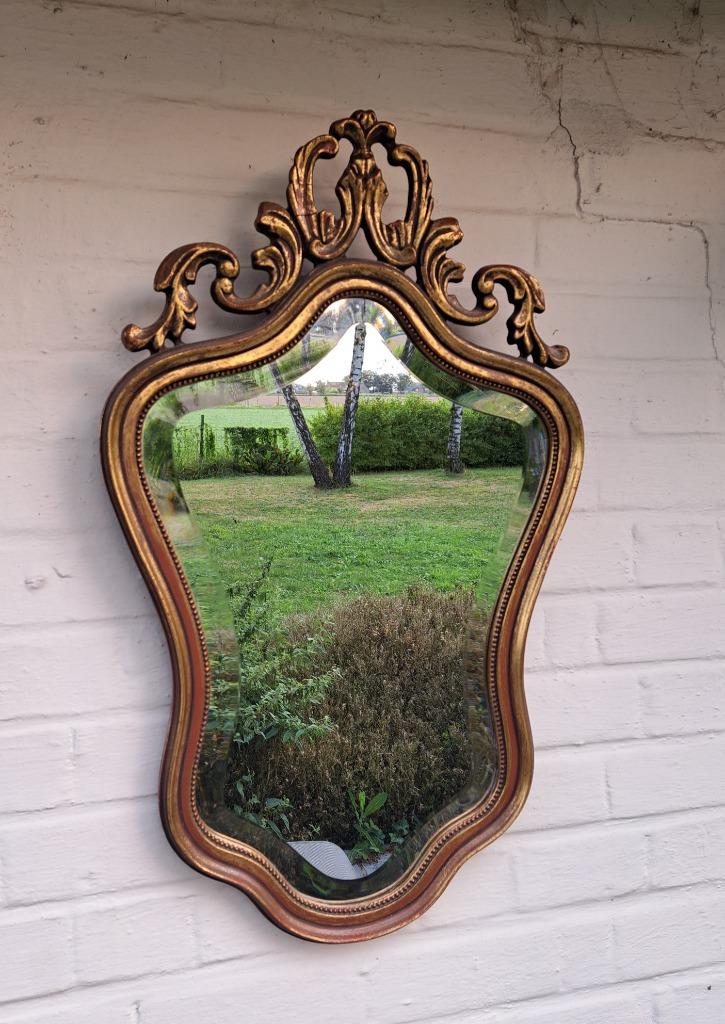 miroir taillé, ornement en bois sculpté de style baroque, Enlèvement, Autres formes, Moins de 50 cm, Moins de 100 cm