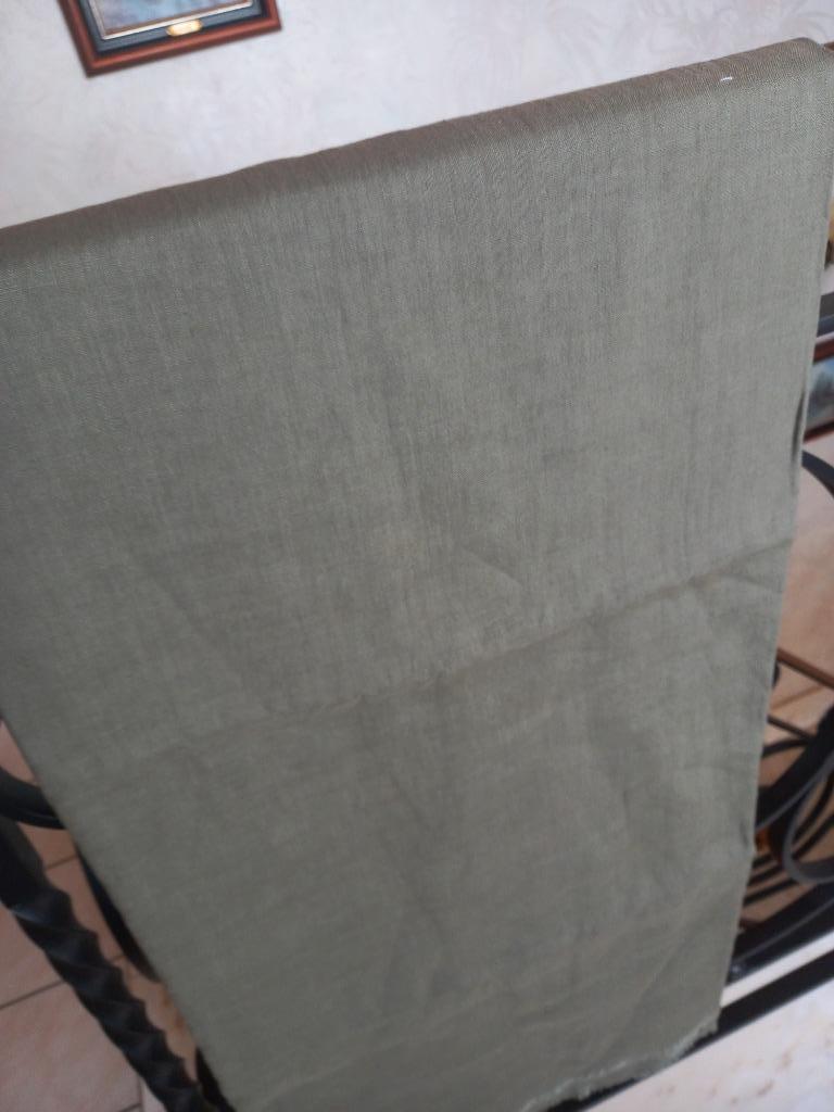 Tissu en lin à coudre kaki-vert, Enlèvement ou Envoi, Neuf, Autres types