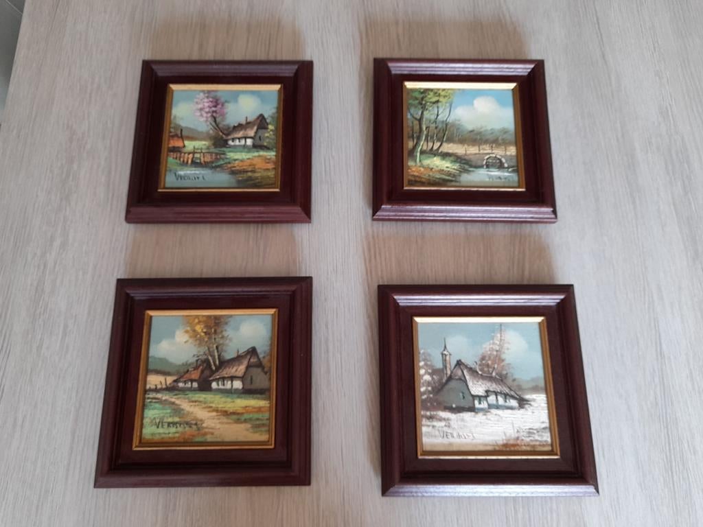 Schilderijen de 4 jaargetijden, Ophalen of Verzenden