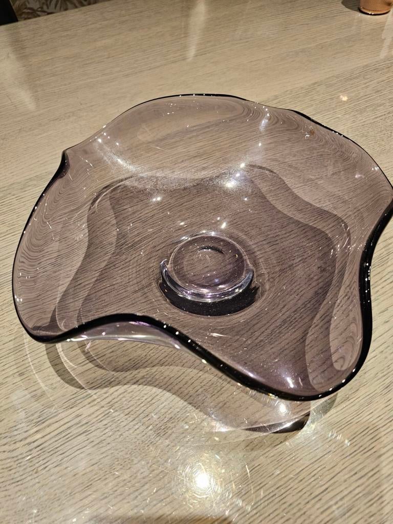 Fruitschaal van murano glas, Ophalen of Verzenden, Zo goed als nieuw, Glas