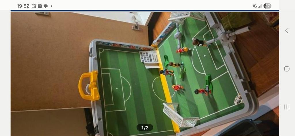 Voetbaltafel playmobil amper gebruikt., Enlèvement