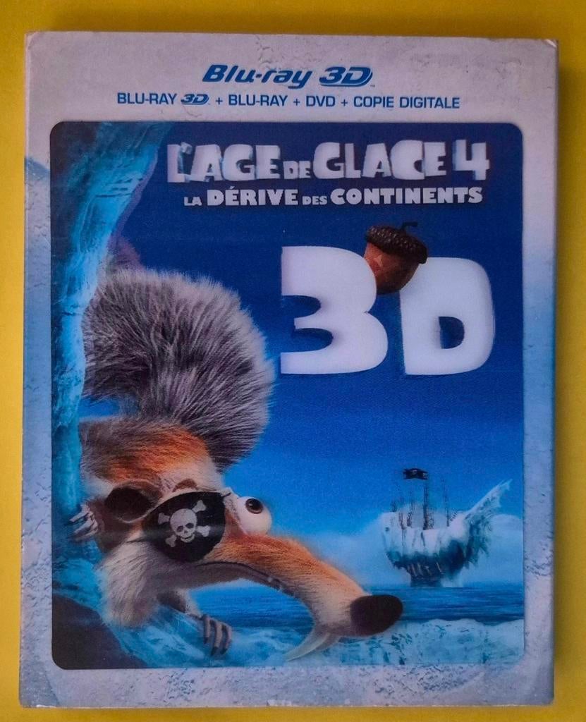 BluRay 3d + Blu Ray L'âge de glace 4 - Dessin animé 🎥, CD & DVD, Blu-ray, Enlèvement ou Envoi, Comme neuf, Enfants et Jeunesse