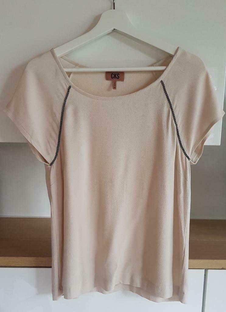Witte (écru) blouse 'CKS' (maat: M), Kleding | Dames, Maat 38/40 (M), Wit, Ophalen of Verzenden, Zo goed als nieuw
