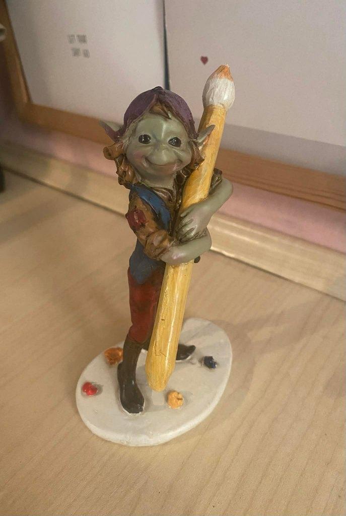 Figurine / statuette troll / gnome " Pixies ", Verzamelen, Ophalen of Verzenden, Gebruikt, Fantasy
