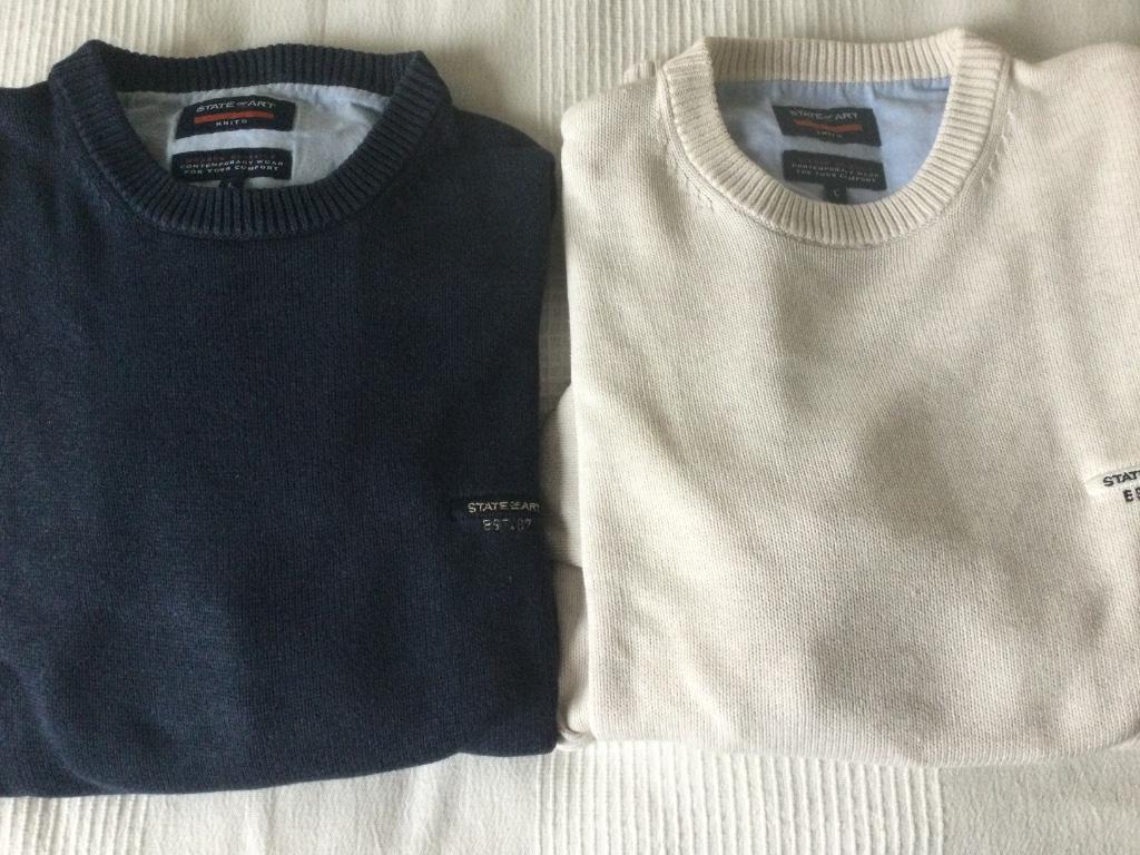 Pull Heren ronde kraag tussenseizoen katoen Nieuw L XL, State of Art, Enlèvement ou Envoi, Autres couleurs, Taille 52/54 (L)