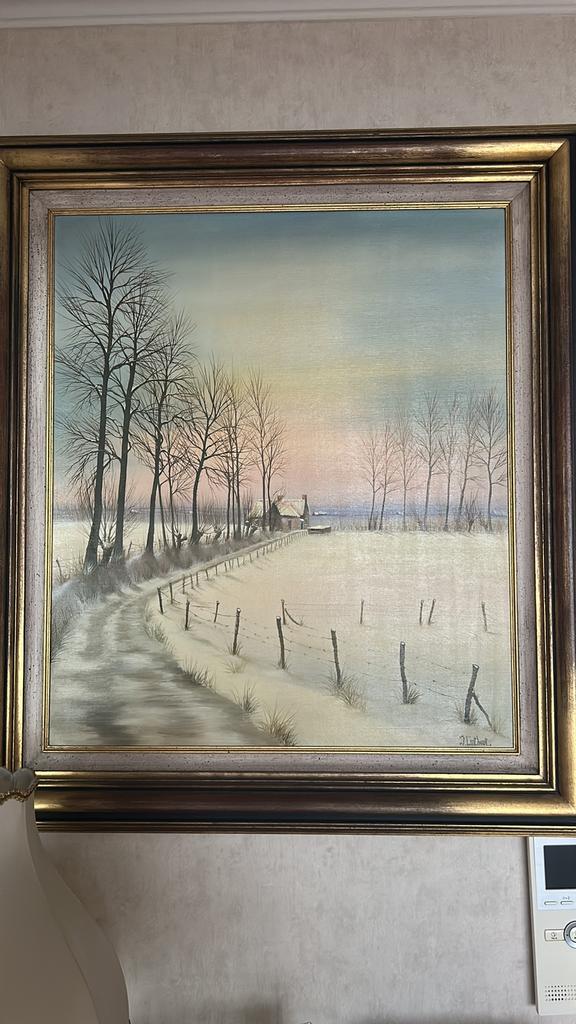 Schilderij van J. Linthout, Antiek en Kunst, Ophalen