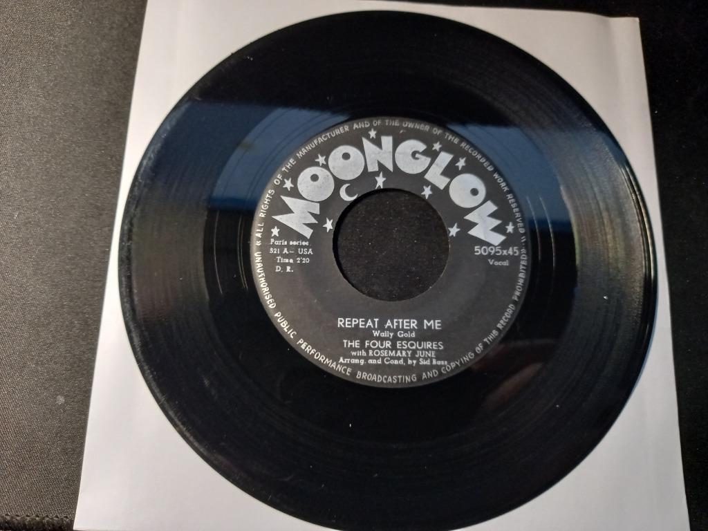 The Four Esquires ‎– Repeat After Me / Hideaway '7, Gebruikt, Overige genres, 7 inch, Single