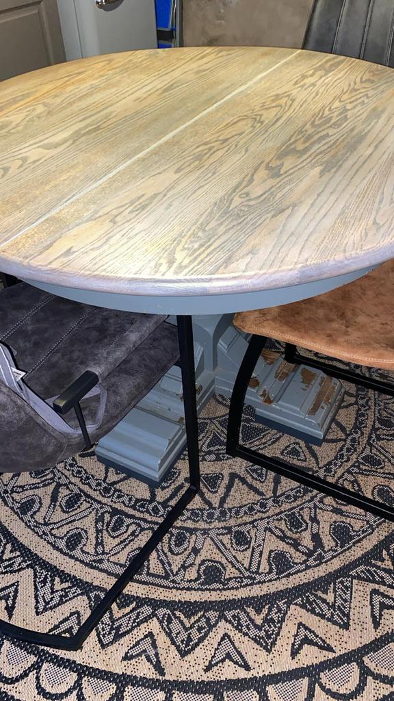 Eiken keuken tafel, Huis en Inrichting, Tafels | Eettafels, Ophalen, Eikenhout