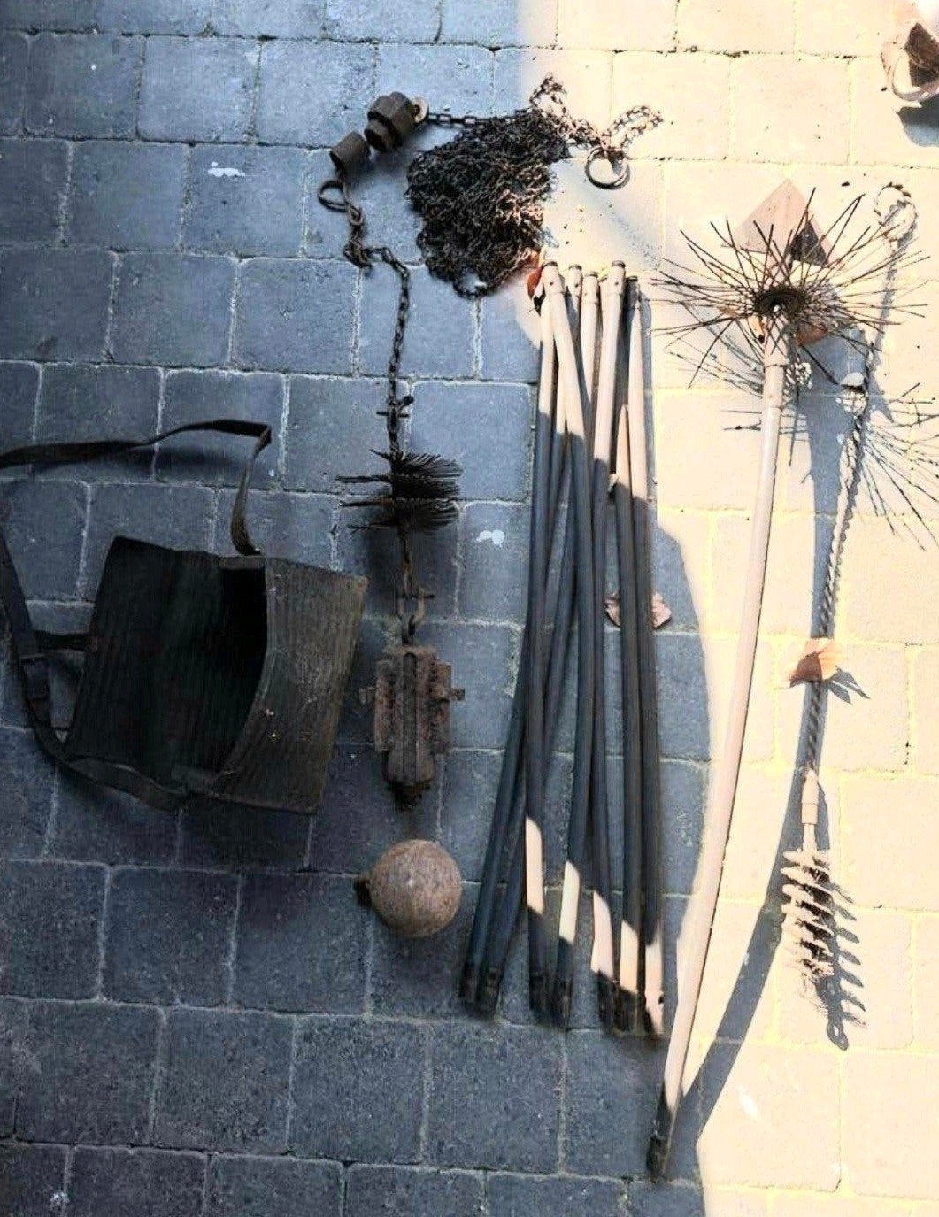 lot de ramonnage vintage, Antiquités & Art, Enlèvement ou Envoi
