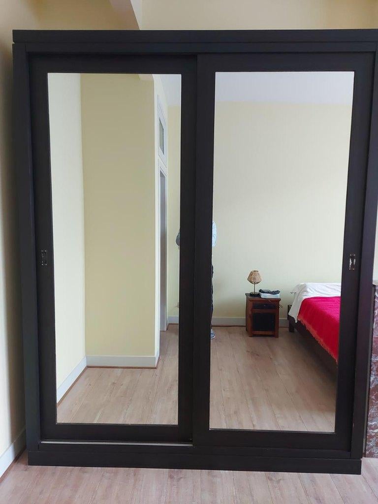 Armoire à vêtements avec miroirs, Avec espace de penderie, 150 à 200 cm, Enlèvement, Utilisé