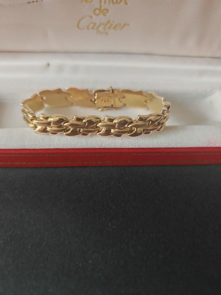 Armband „Tank” Art Deco van massief 18 karaat geelgoud (750), Ophalen of Verzenden, Goud