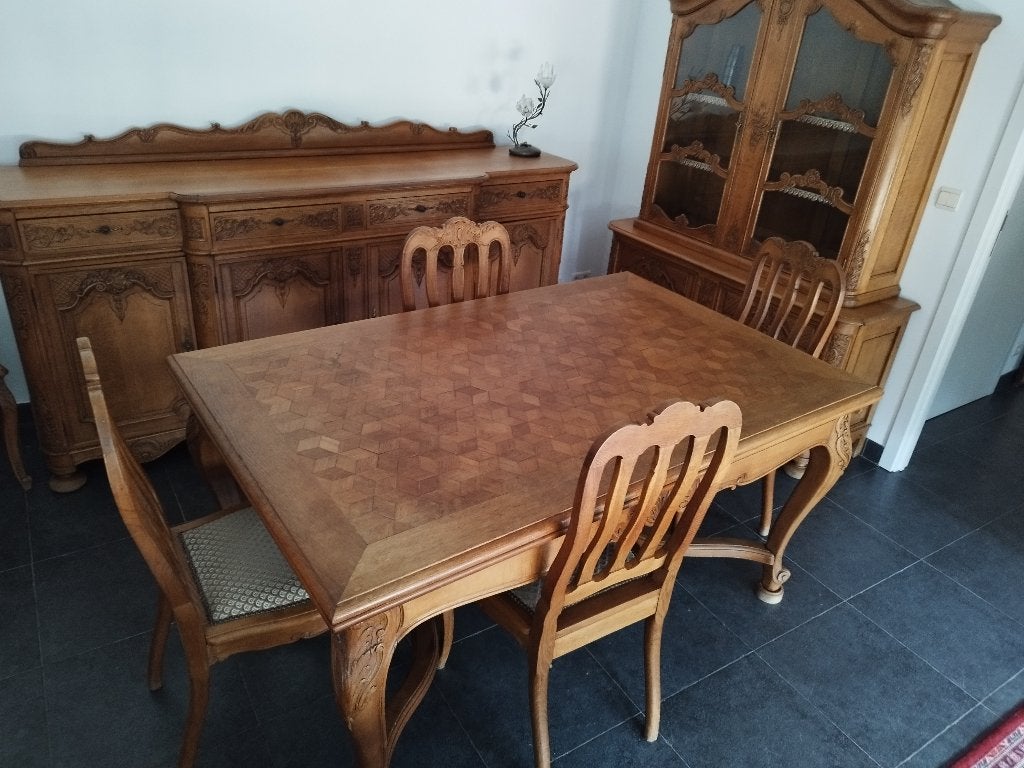 Table et 6 chaises, Autres couleurs, Enlèvement, Bois, Cinq, Six Chaises ou plus