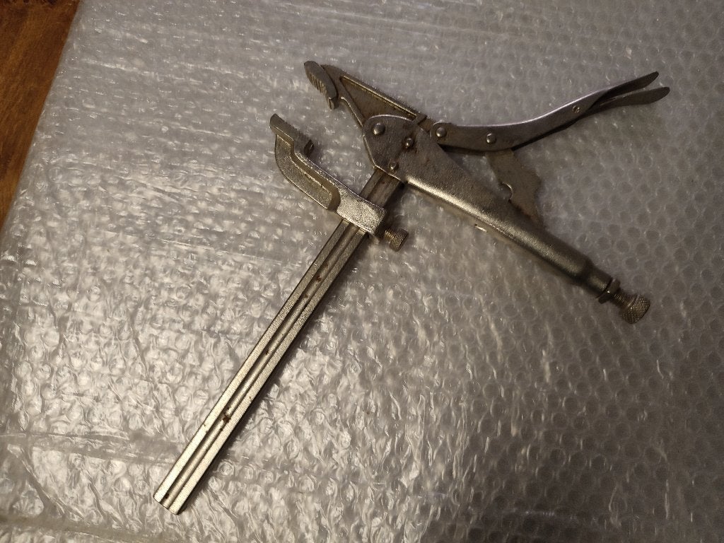 Grote schuifklem, Doe-het-zelf en Bouw, Gereedschap | Handgereedschap, Zo goed als nieuw, Bankschroef, Ophalen