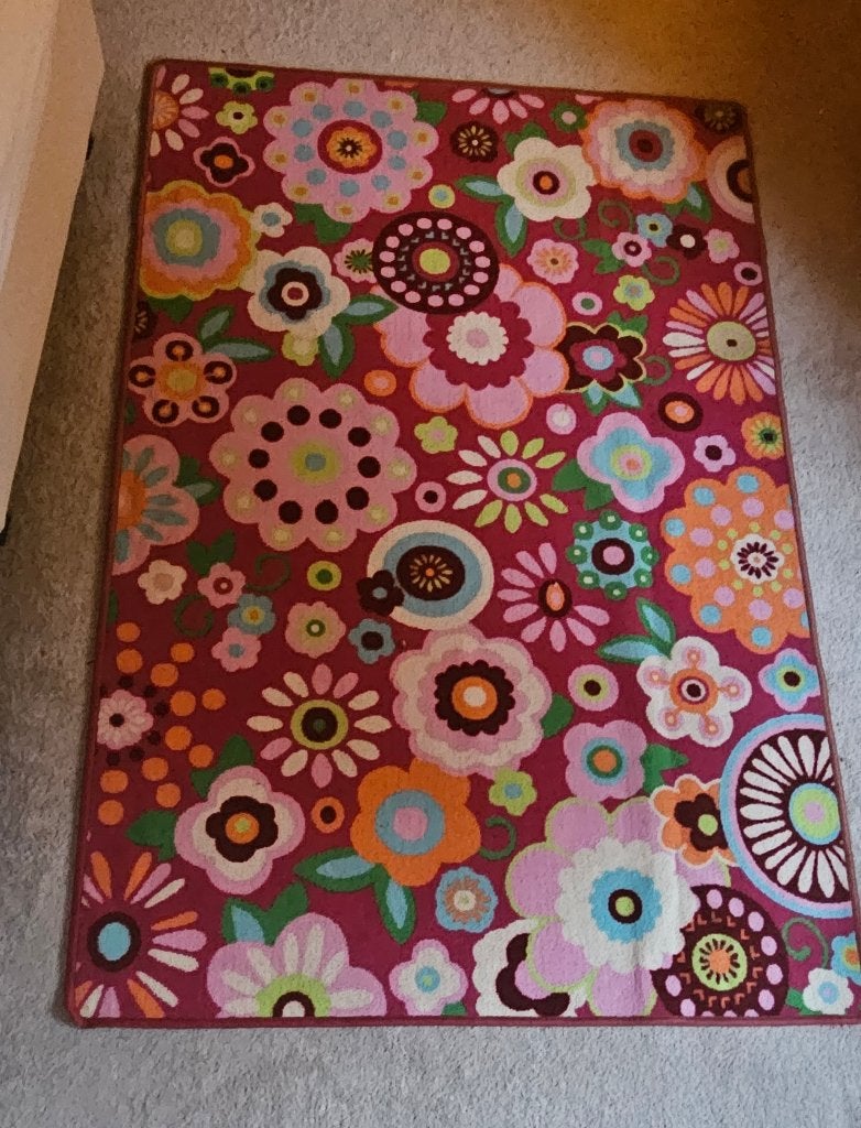 Fleurig Tapijtje, Ophalen, 100 tot 150 cm, Zo goed als nieuw, 150 tot 200 cm