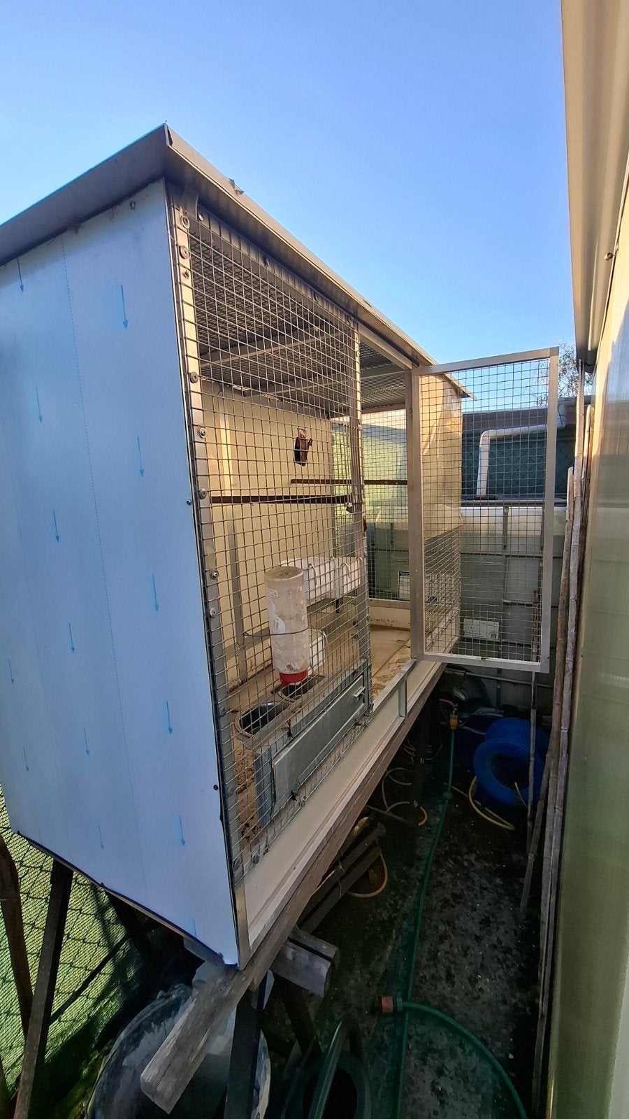 Alu Vogelkooi, Animaux & Accessoires, Enlèvement, Comme neuf, Aluminium, Cage à oiseaux