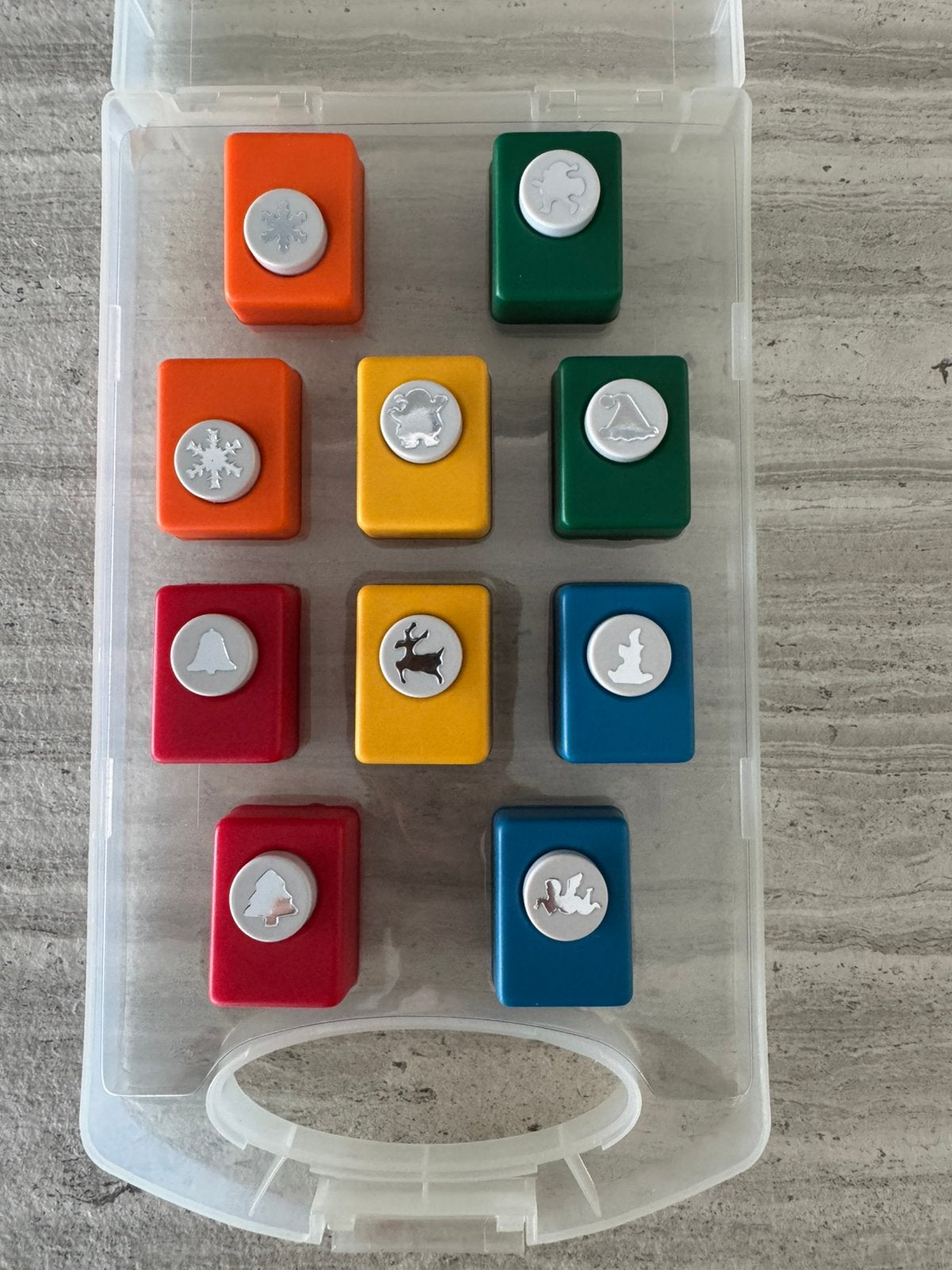 Ponsen Kerst 10 stuks, Hobby en Vrije tijd, Scrapbooking, Ophalen of Verzenden, Zo goed als nieuw