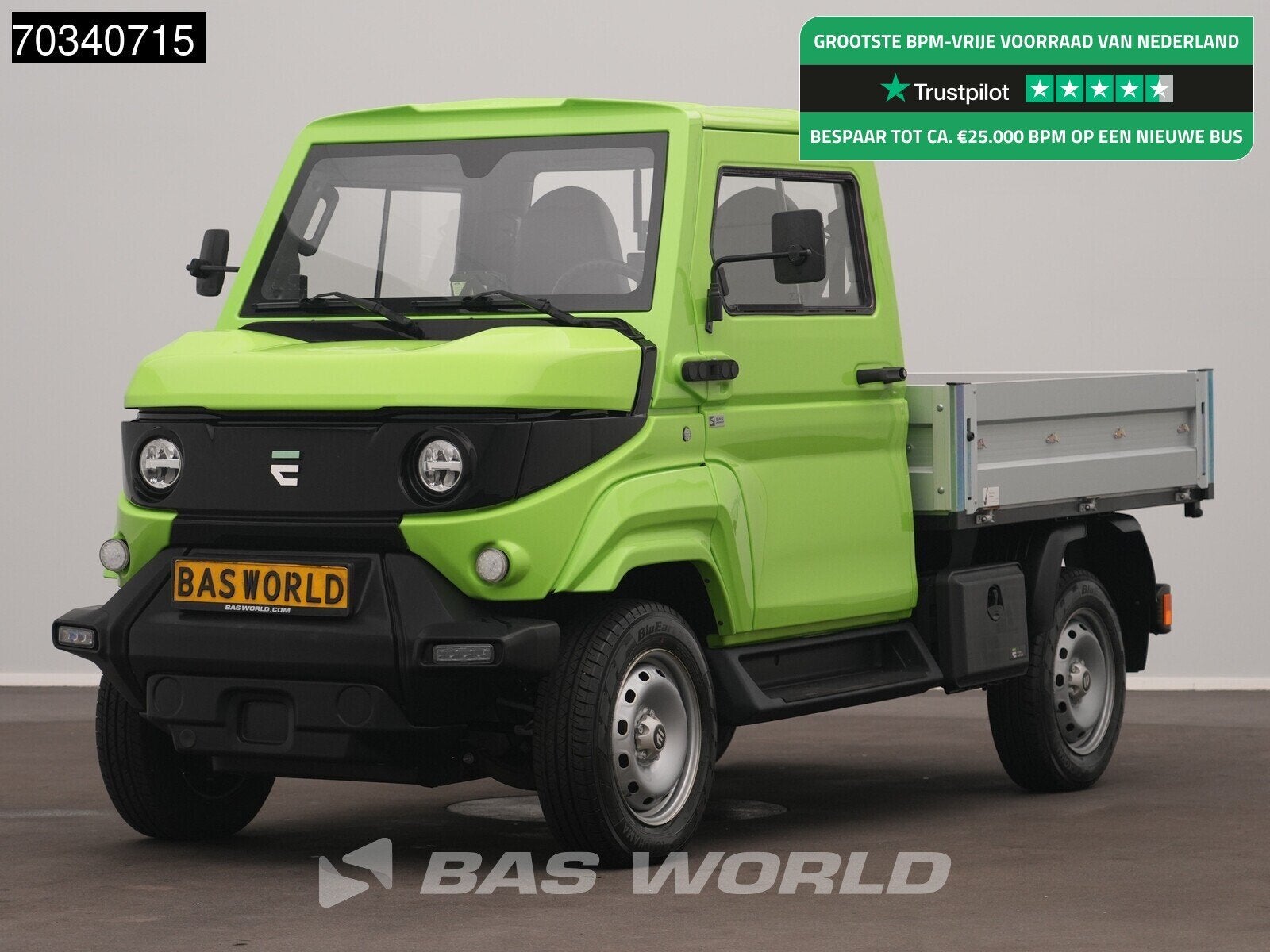 EVUM Motors aCar XL Neu! 4x4 100% Elektro 23kWh Pritsche Pic, Leder, 2 zetels, 26 kW, 1500 kg