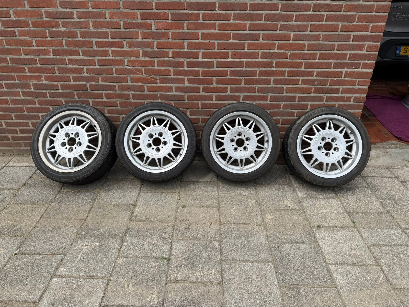 BMW E36 m3 style 22 motorsport velgen, Ophalen, 17 inch, Band(en)