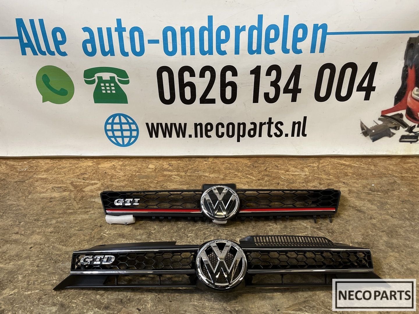 VOLKSWAGEN GOLF 7 7.5 GTI GTD GRILL GRILLEN ORIGINEEL, Gebruikt, -, Volkswagen, -