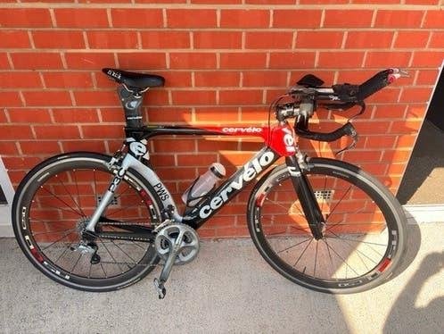 Cervélo P3 carbon triathlon / tijdritfiets - maat 54, Autres marques, Frein sur jante, Enlèvement, 28 pouces
