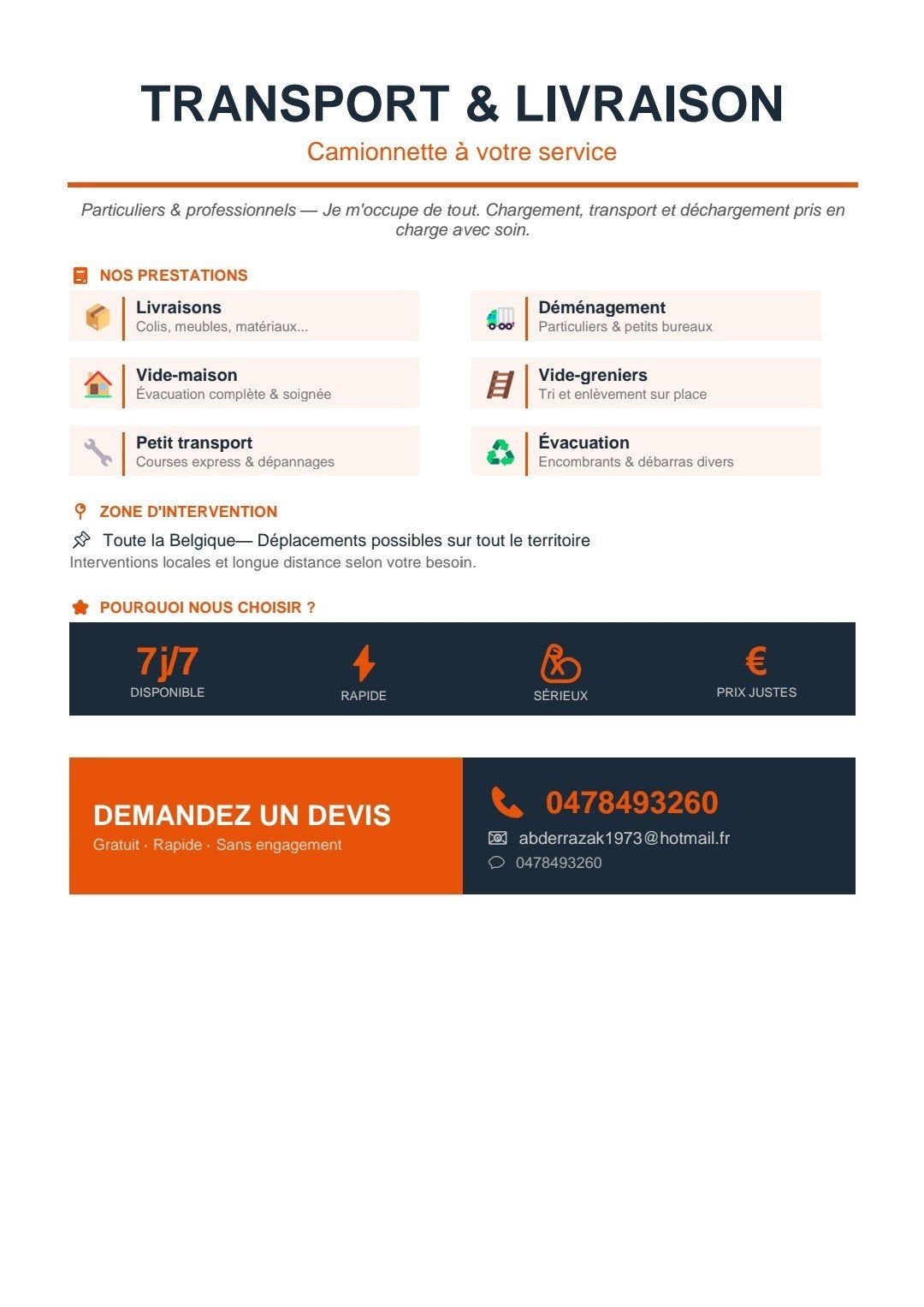 Vide maison grenier garage