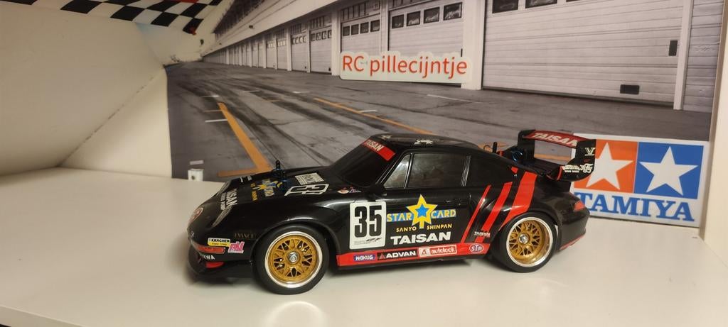 Tamiya vintage Porsche taisan starcard 911 gt2., Ophalen of Verzenden