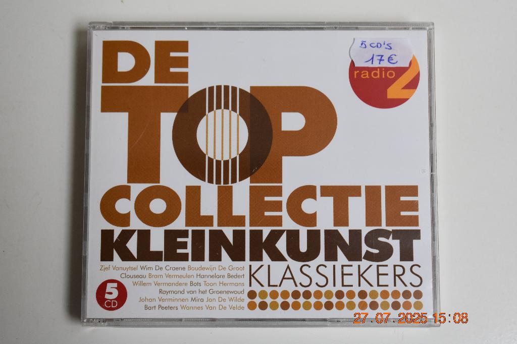 cd : De Top Collectie Kleinkunst Klassiekers (5 cd-box), Cd's en Dvd's, Ophalen of Verzenden, Gebruikt