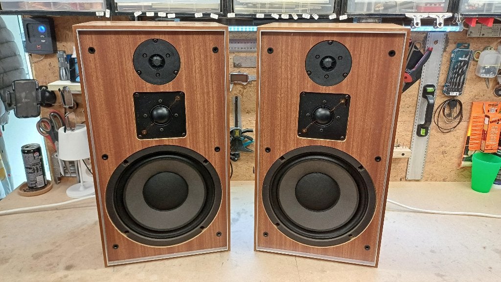 Haut-parleur 3 voies danois Jamo J60 remis à neuf - À RÉCUPÉ, Compatible son surround/home cinéma, Reconditionné, 60 à 120 watts