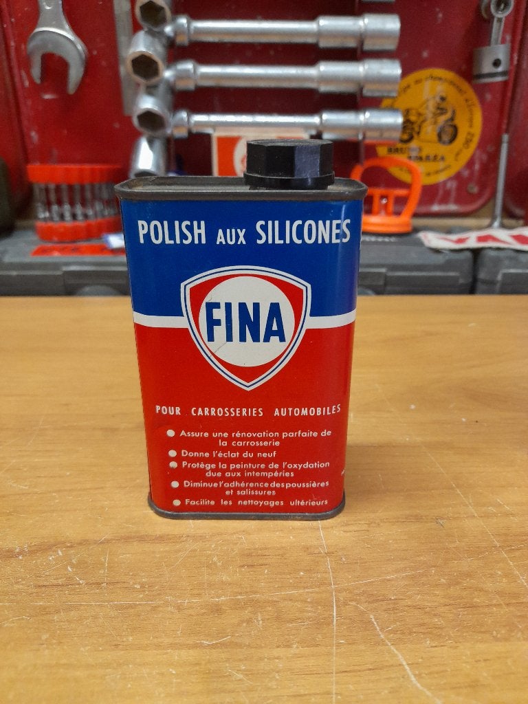 Oud leeg olieblikje Fina Polish met siliconen, Verzenden, Gebruikt, Overige typen