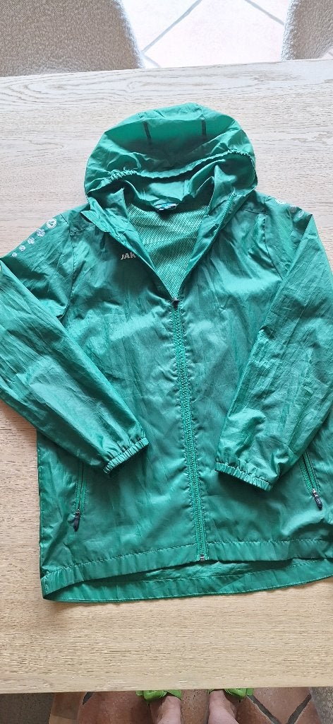 Jako regenjas maat 152 groen, Maat XS of kleiner, Ophalen of Verzenden, Zo goed als nieuw, Overige typen