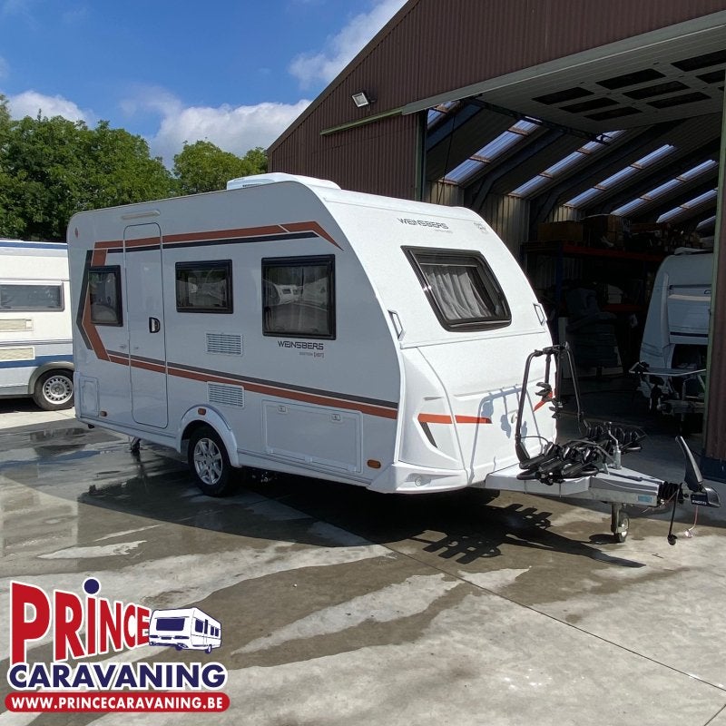 Weinsberg CaraOne 390 QD Hot Edition - Prince Caravaning, Caravanes & Camping, Grand lit, Entreprise, Porte-vélos, 1000 - 1250 kg