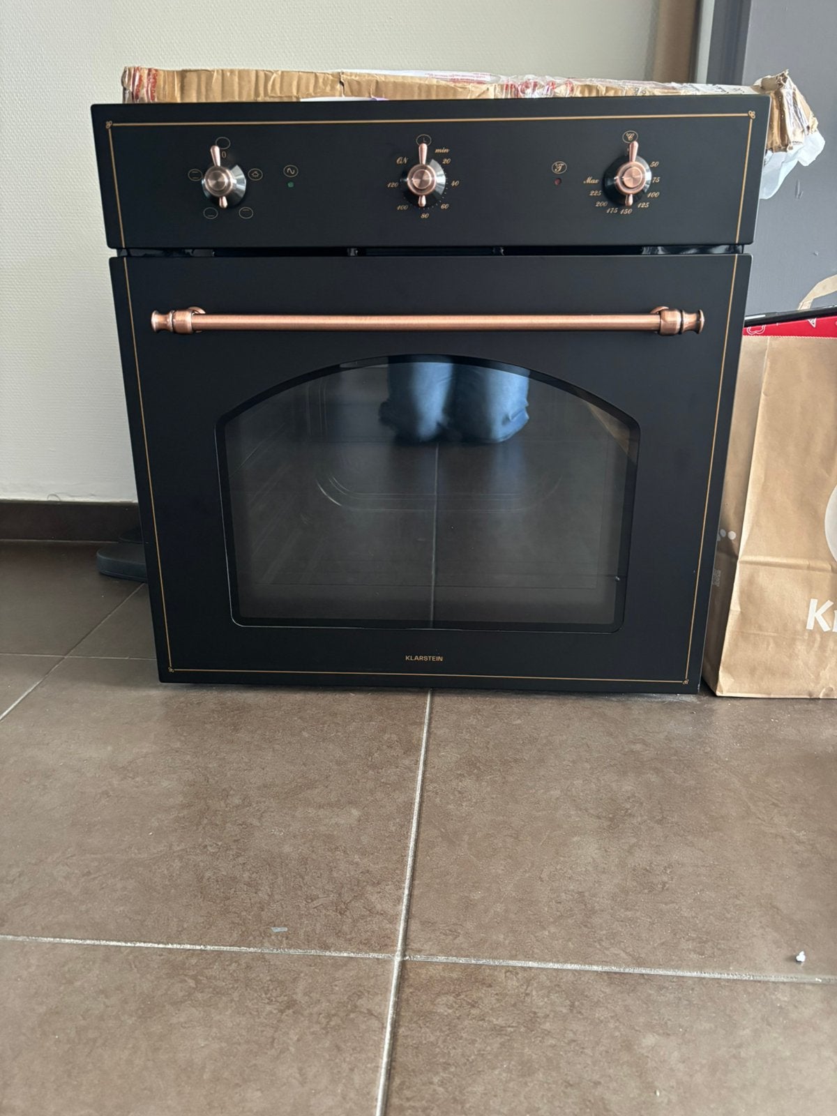 Elektrische inbouw oven merk Klarstein , L59-B58-D48, Encastré, Comme neuf, Enlèvement, Air chaud